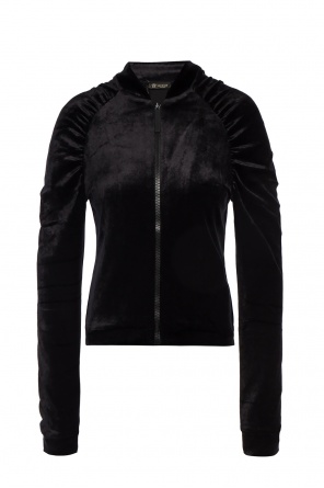 Aksamitna bluza z logo, zdjęcie 1 Aksamitna bluza z logo od Versace
